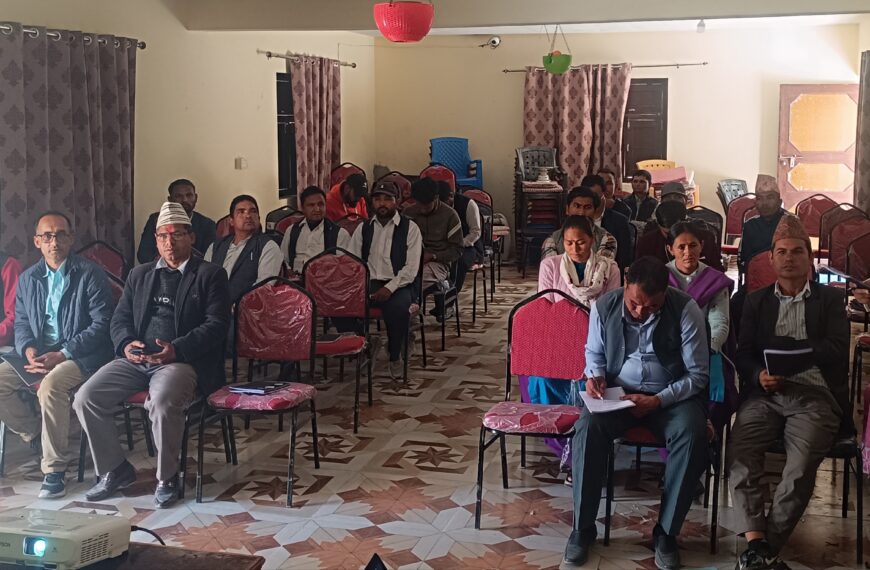 खाद्य सुरक्षा, दिगो जीविकोपार्जन र महिला सशक्तीकरण परियाेजना सम्बन्धी समन्वय बैठक सम्पन्न